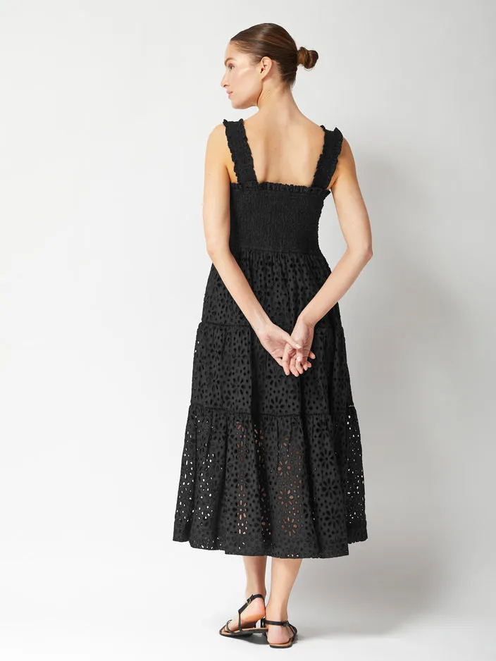 Kristen Dress Seaside Eyelet Black
