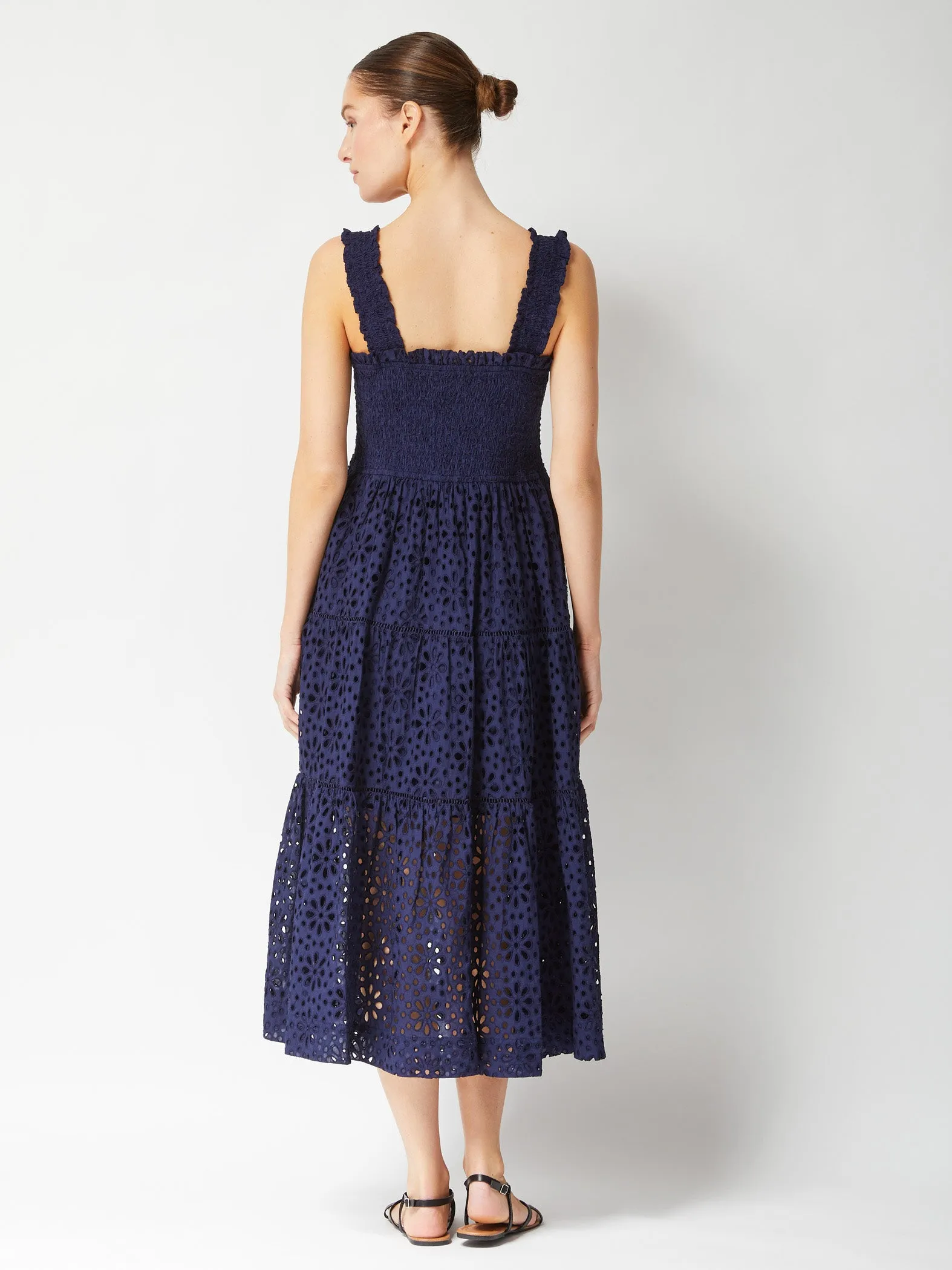 Kristen Dress Seaside Eyelet Navy