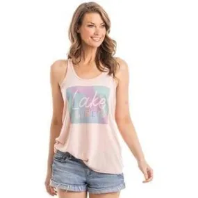 Lake tanks tops Lake life Peach or white S - XXL