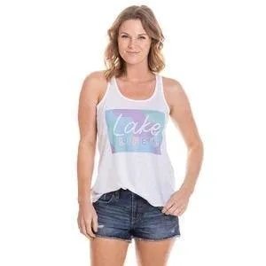 Lake tanks tops Lake life Peach or white S - XXL