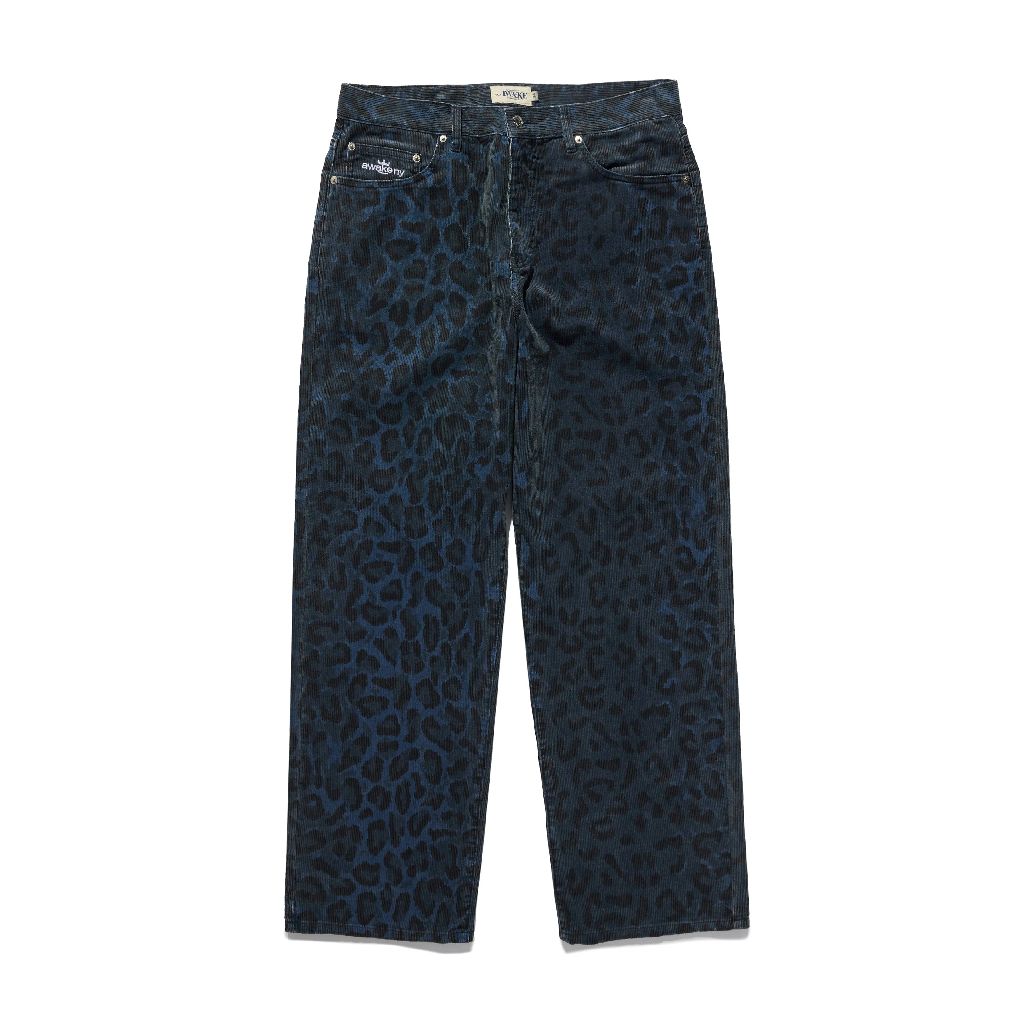 Leopard Corduroy Pants