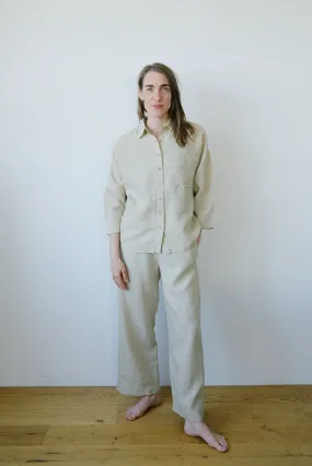 linen pants - beveren - sand