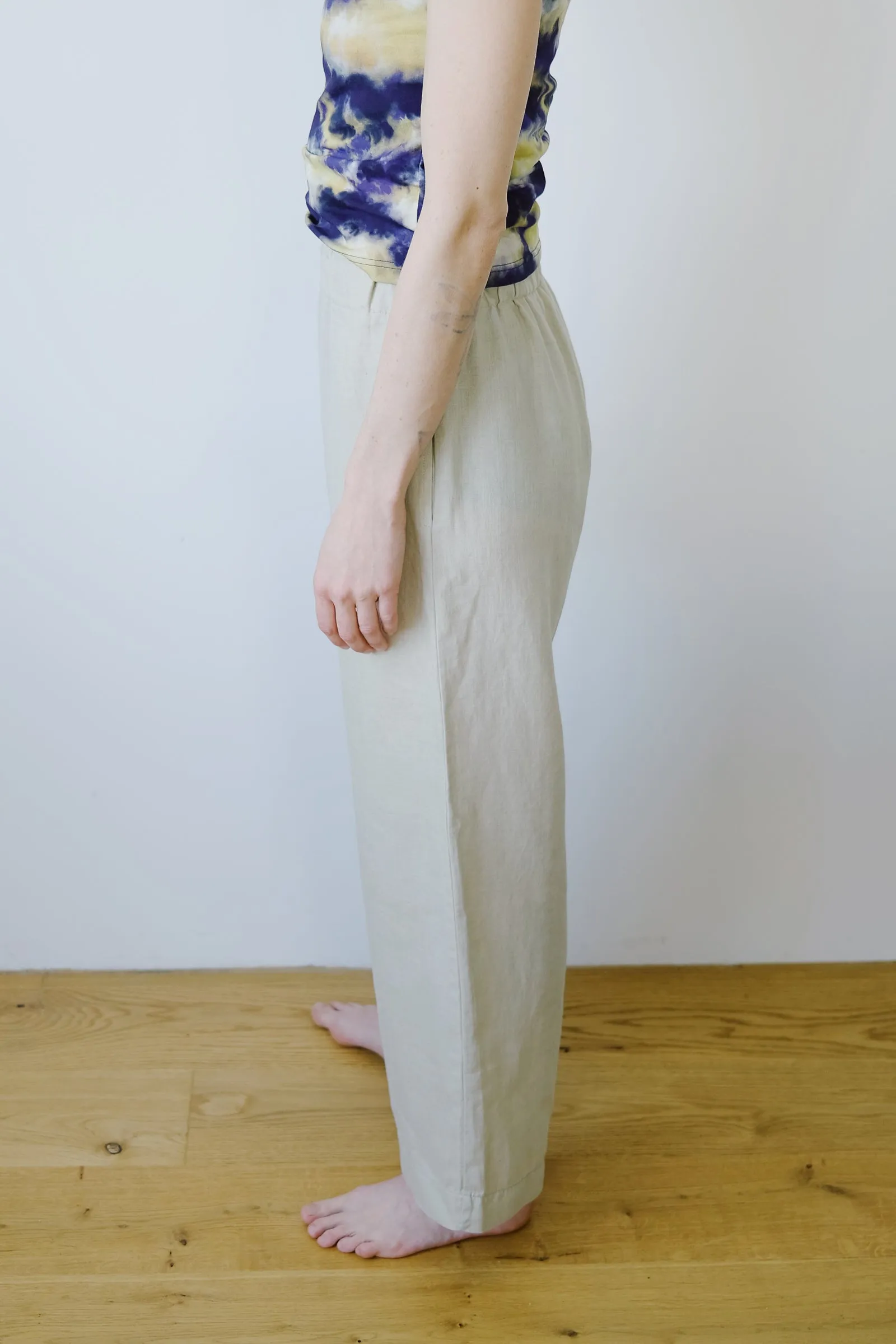 linen pants - beveren - sand