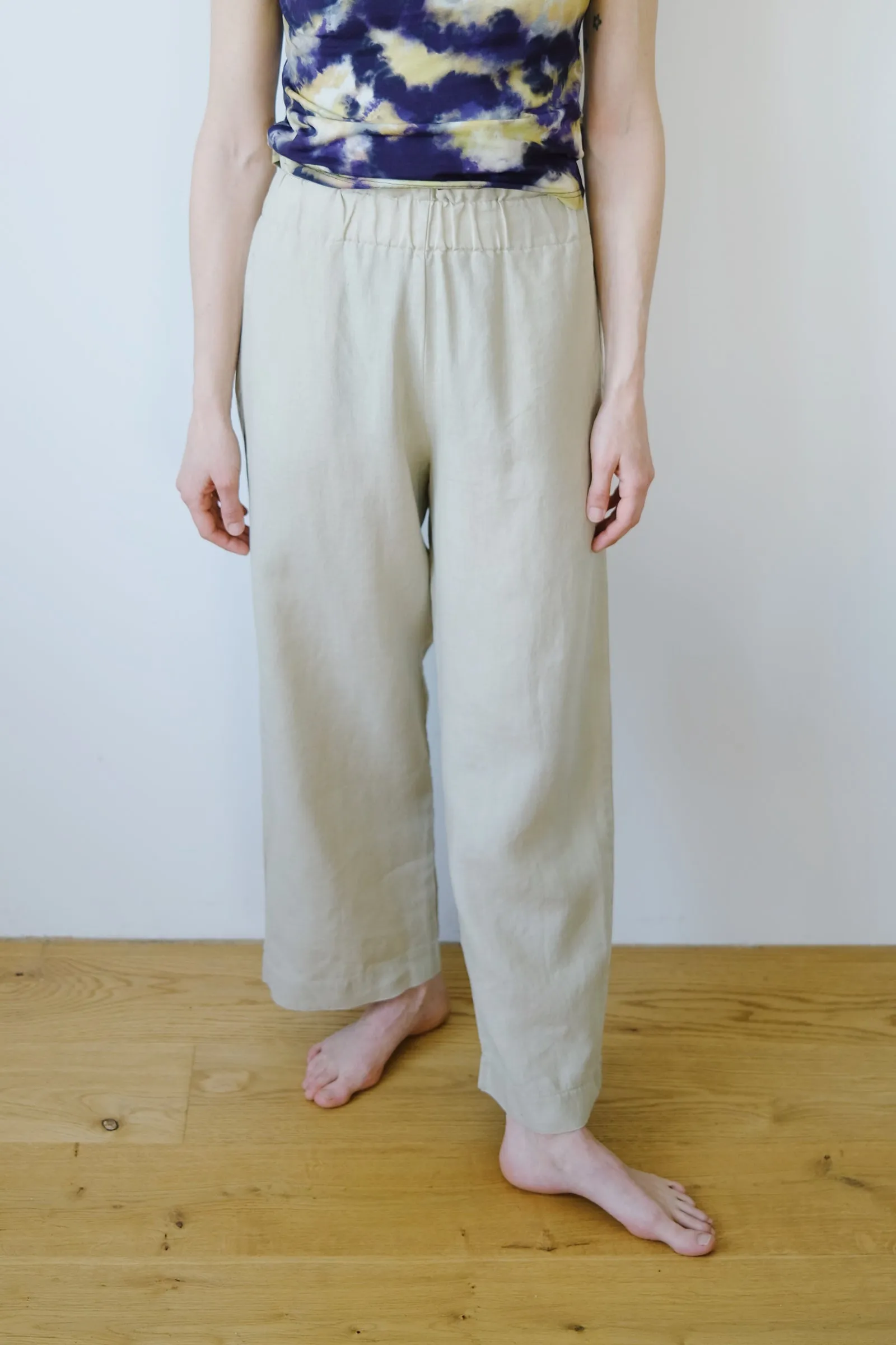 linen pants - beveren - sand