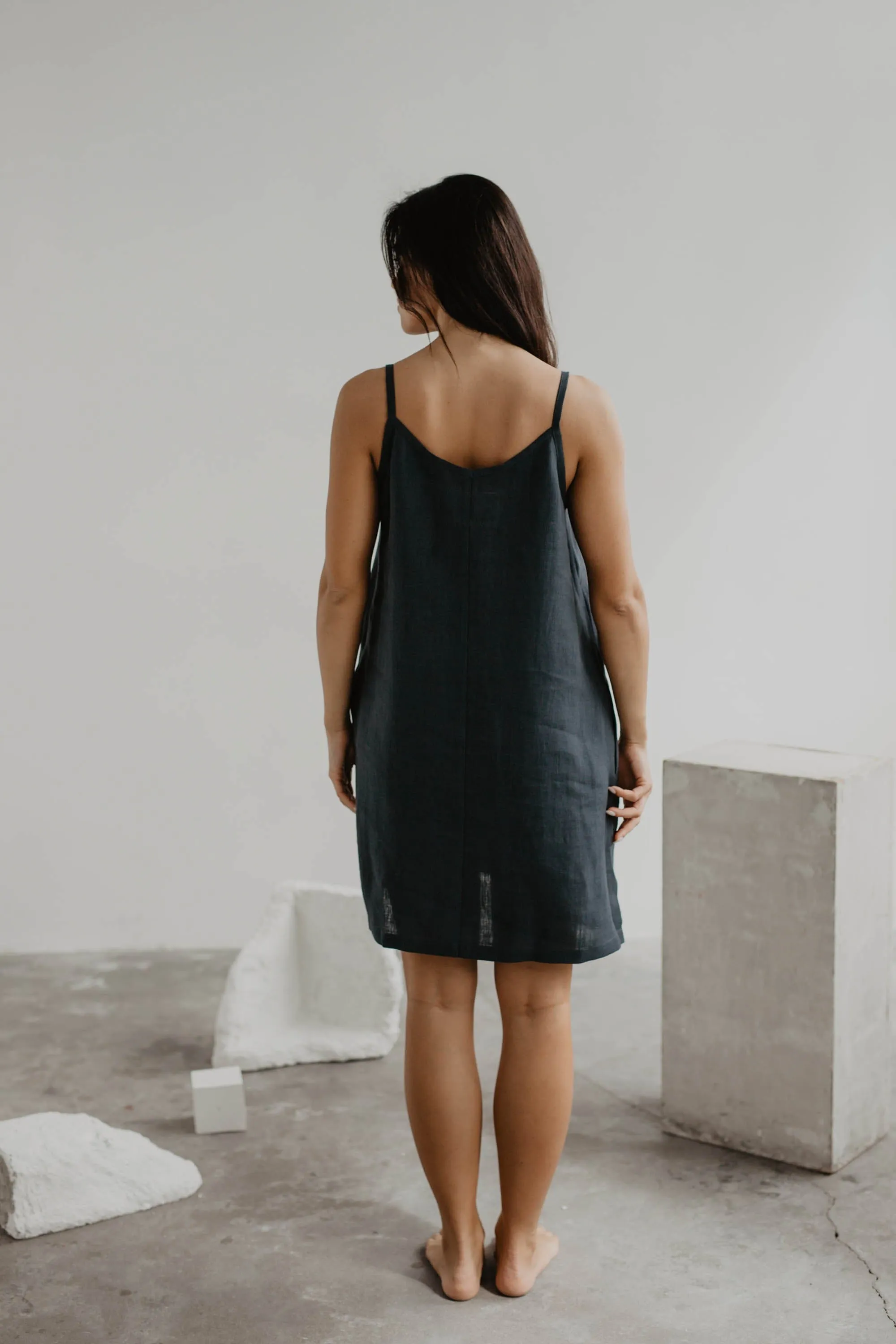 Linen slip dress ZOE