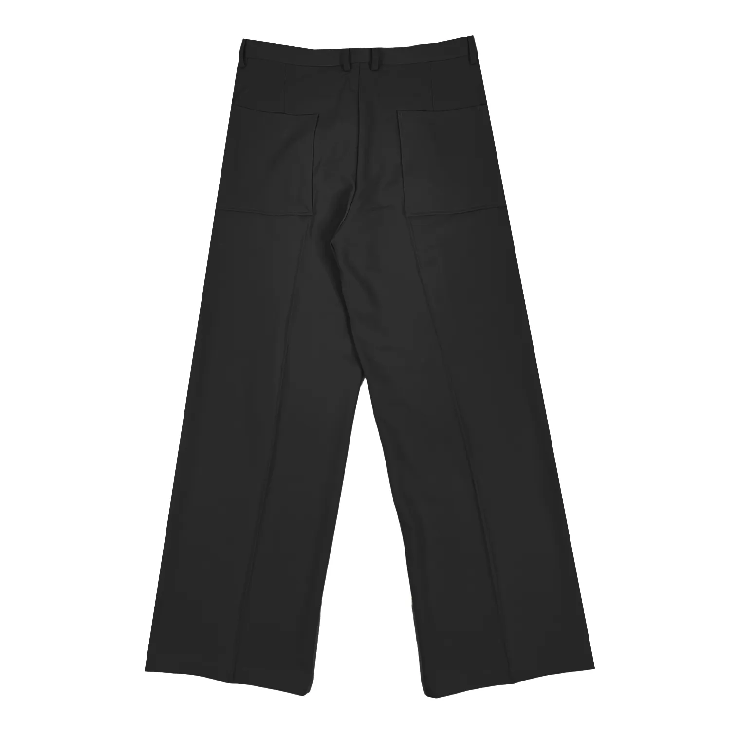 Loose fit single pleat wide leg trouser