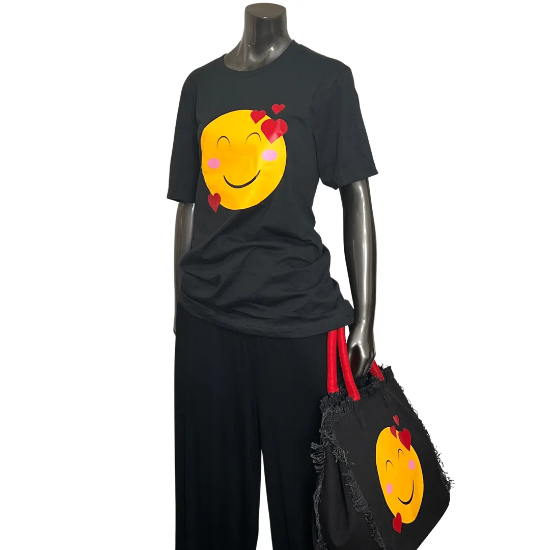 Love Emoji Short Sleeve Tee Shirt