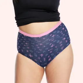 Love Luna Period Eco Recycled Nylon Full Brief-Denim Flash