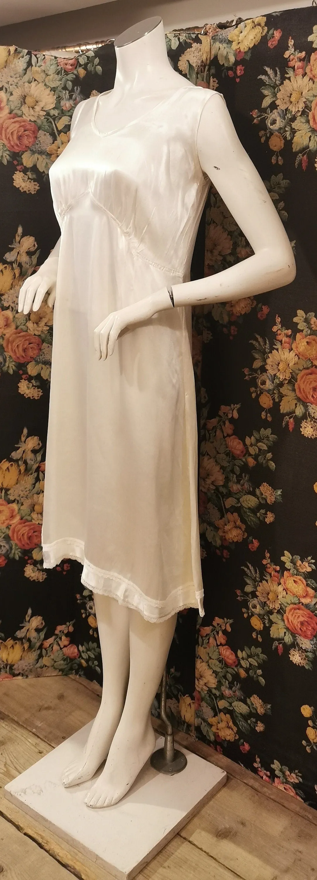 Lovely vintage white satin briefs