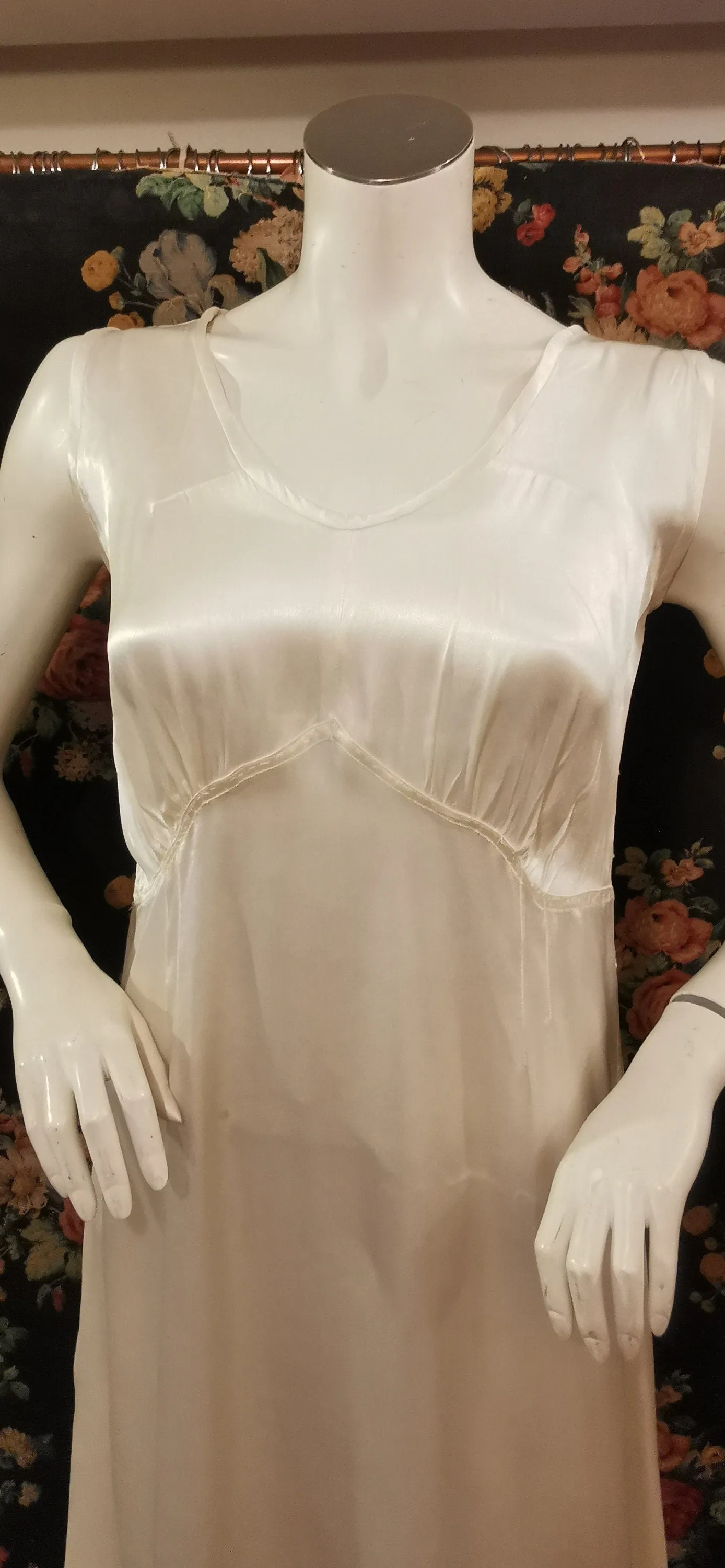 Lovely vintage white satin briefs