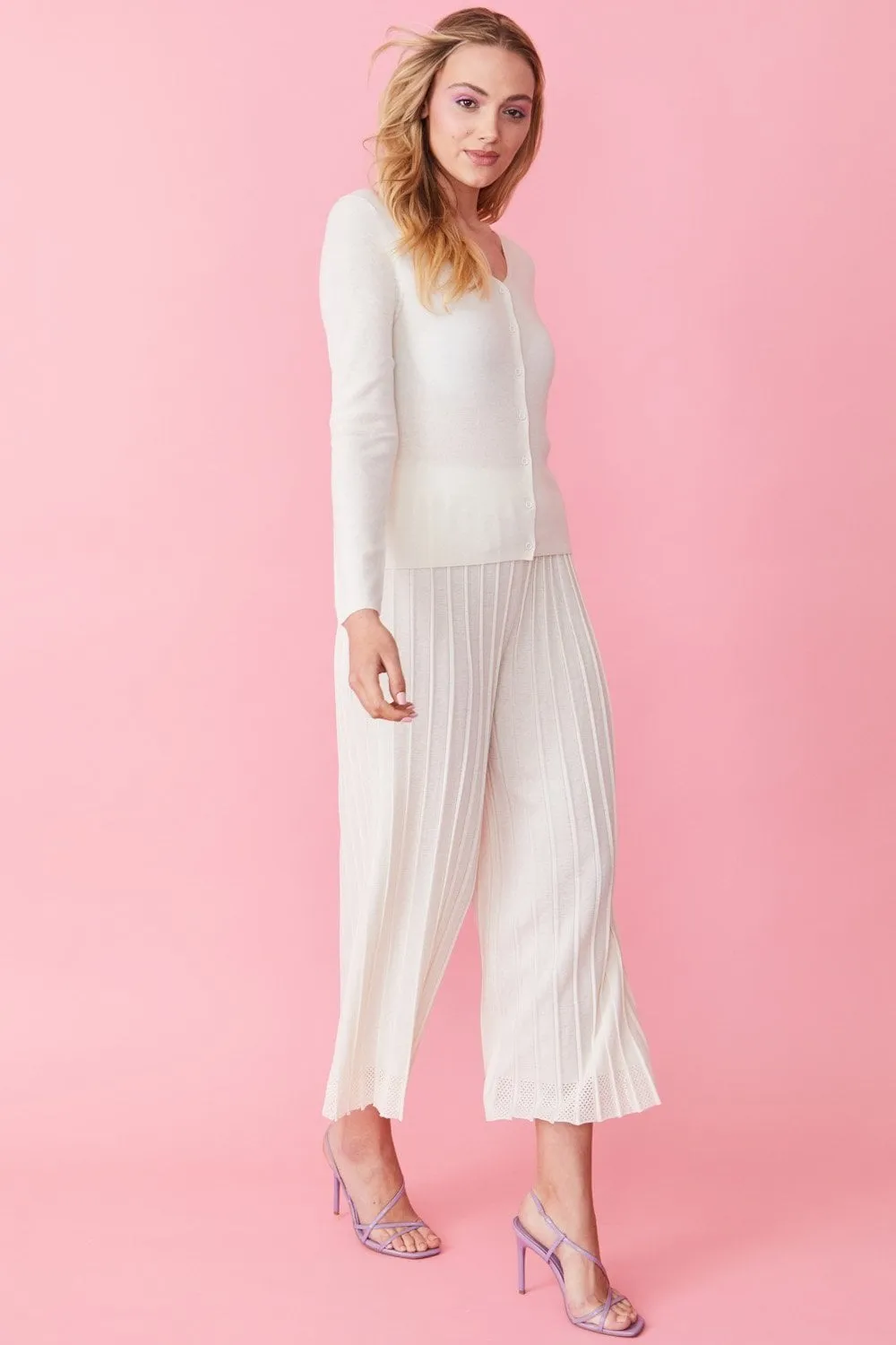 Luxe - Cashmere Trousers in Cream