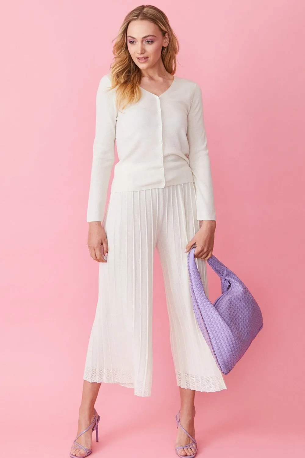 Luxe - Cashmere Trousers in Cream