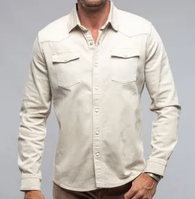 Men's Teleria Zed | Denim Snap Shirt | Ecru