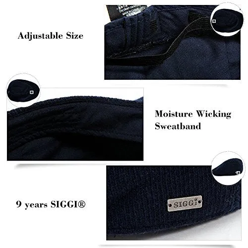 Mens Wool Blend Knit Newsboy Cap Fitted Winter Irish Ivy Cabbie Golf Flat Hat
