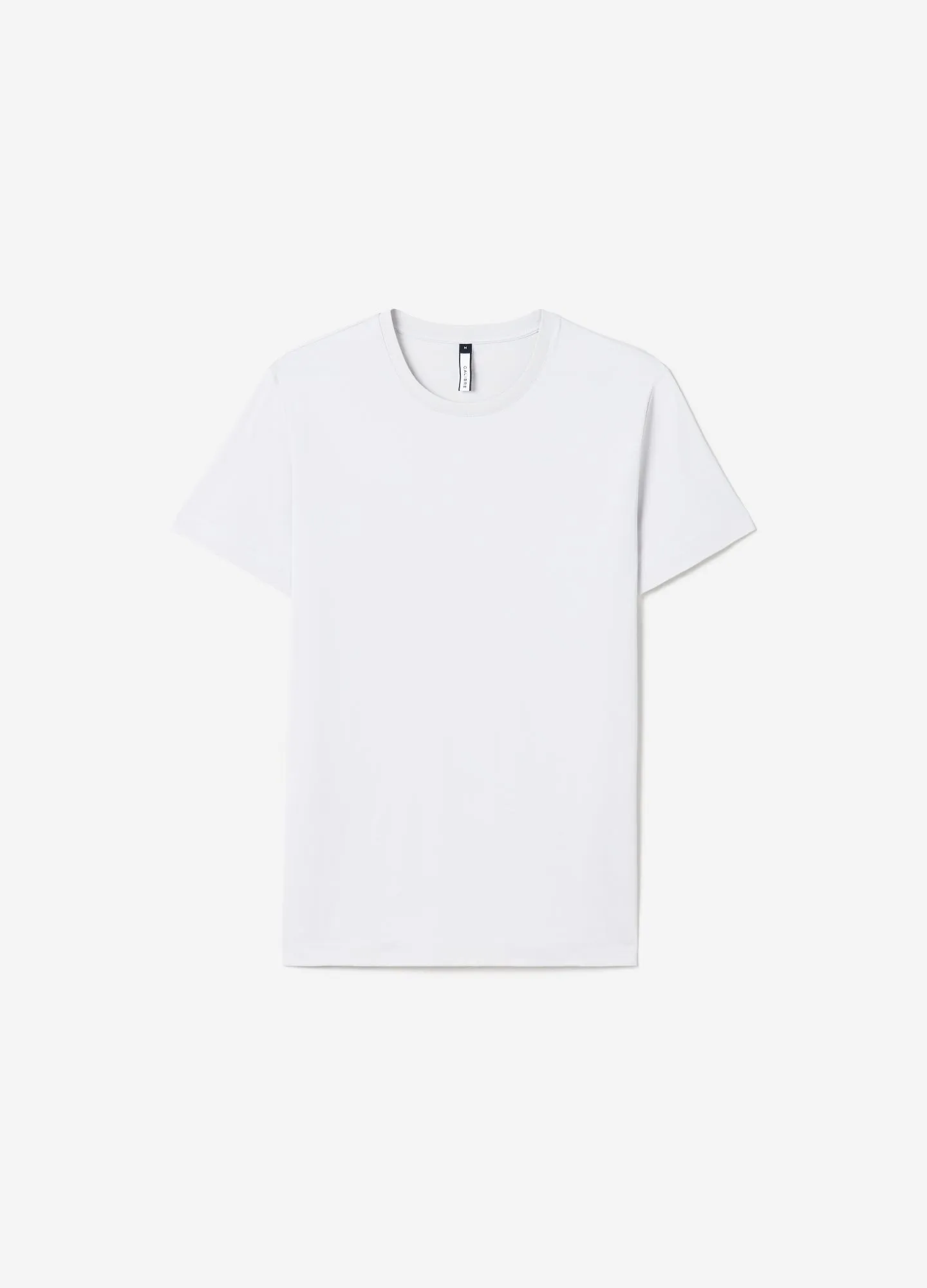 Mercerised Crew Neck T-Shirt Light Grey