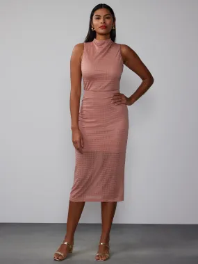 Mesh Jacquard Pull-On Skirt