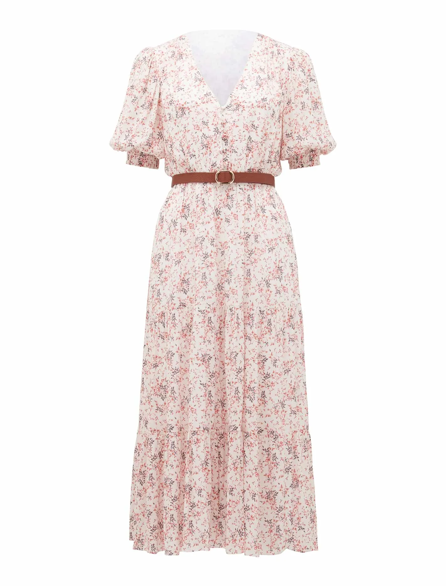 Michelle Belted Midi Dress