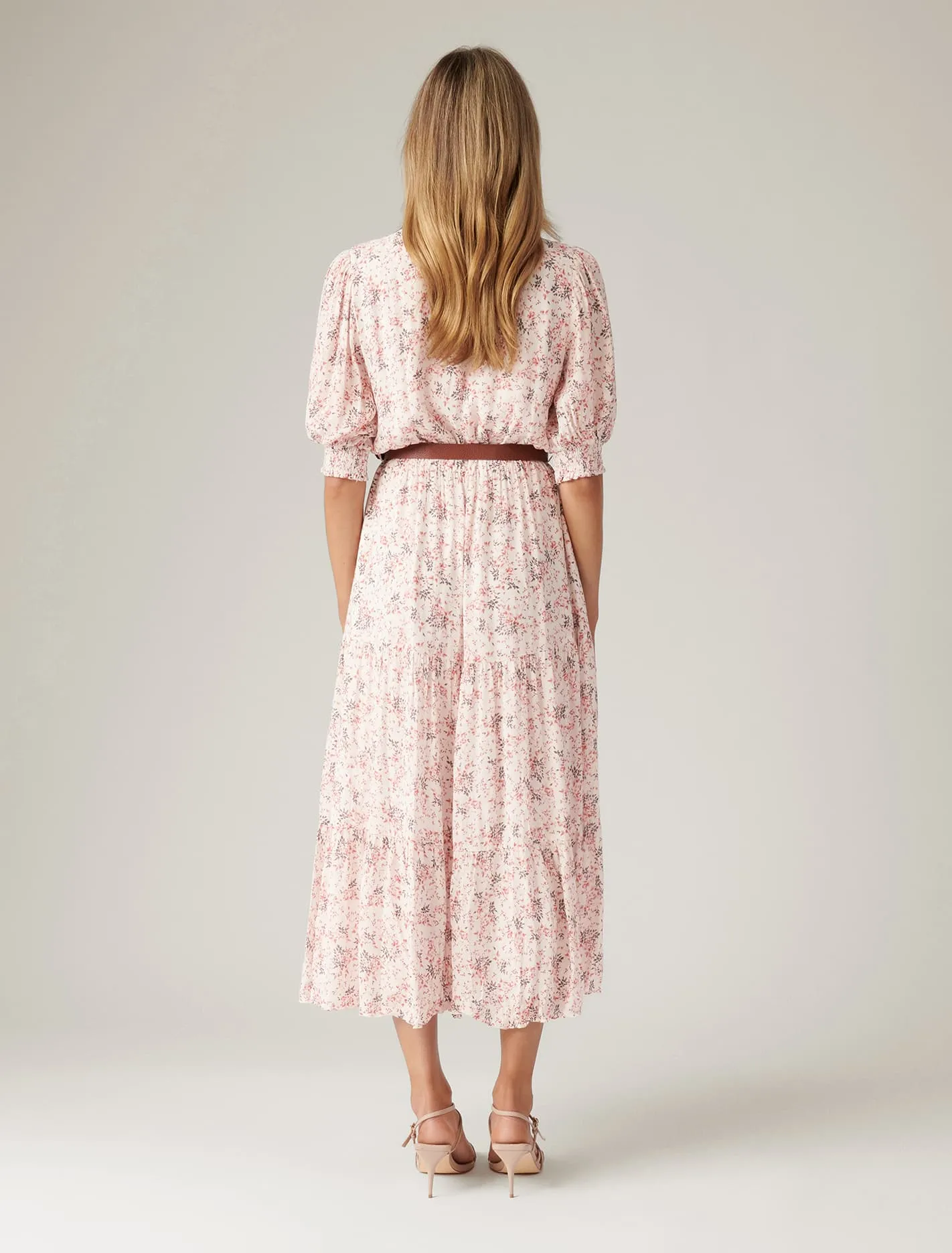Michelle Belted Midi Dress