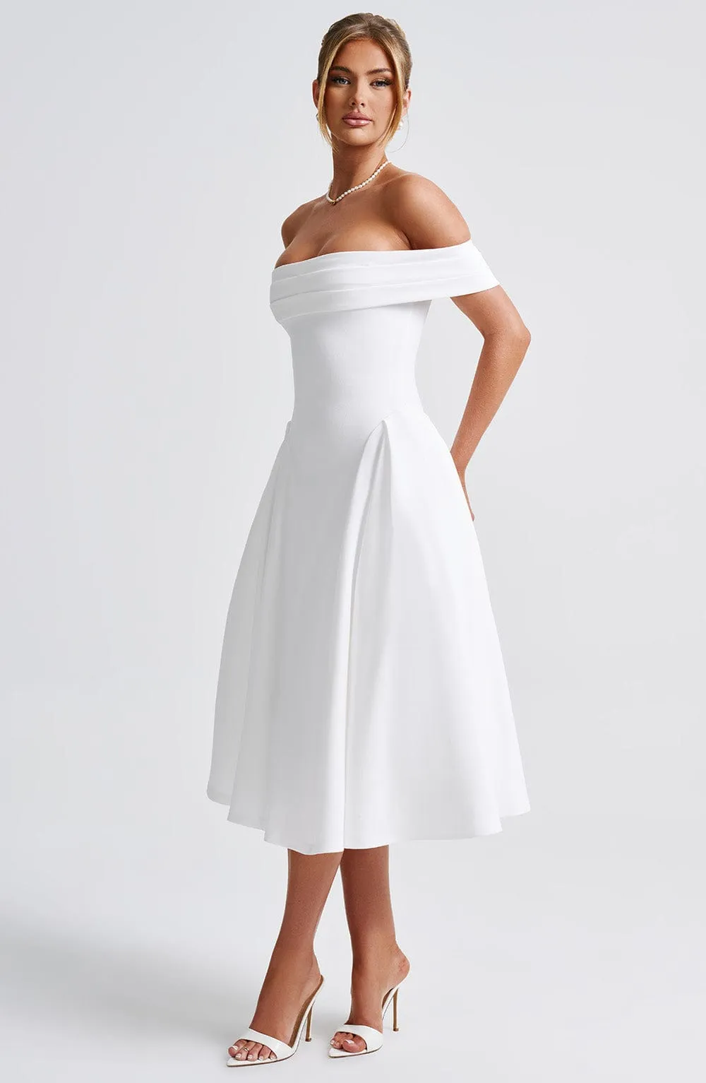 Miranda Midi Dress - Ivory