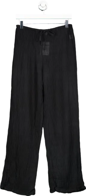 Monday Black Linen Trousers US S