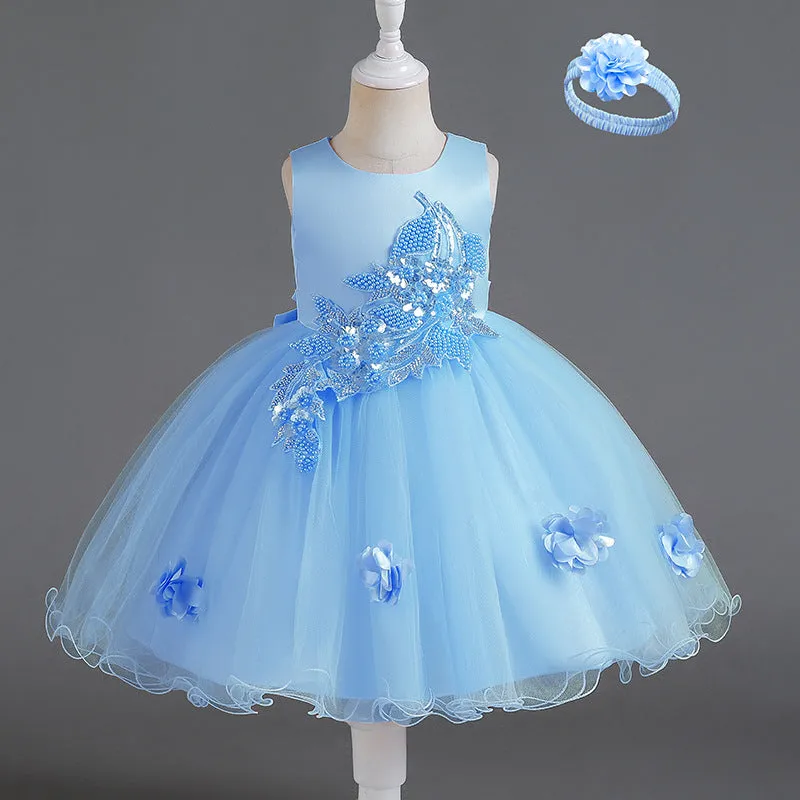 New Girls' High-end Sleeveless Dress