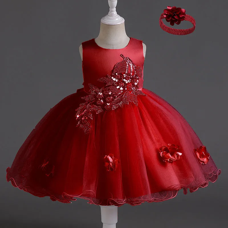 New Girls' High-end Sleeveless Dress