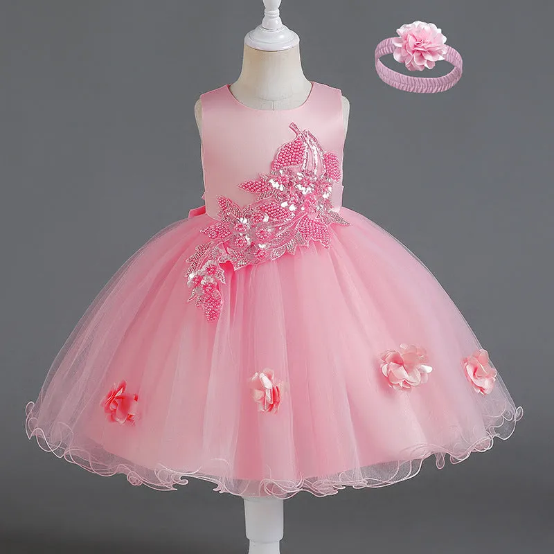New Girls' High-end Sleeveless Dress