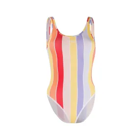 Nike Women's Retro Femme Multi-Color Striped Bodysuit