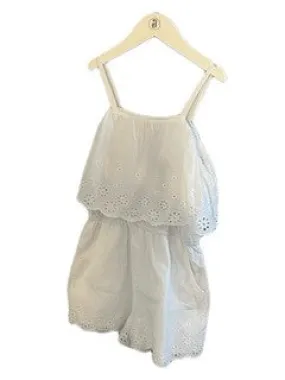NWT BEBE WHITE ROMPER (SZ L/14)