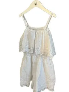 NWT BEBE WHITE ROMPER (SZ L/14)