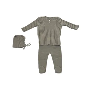 Oat Knit Two Piece and Hat