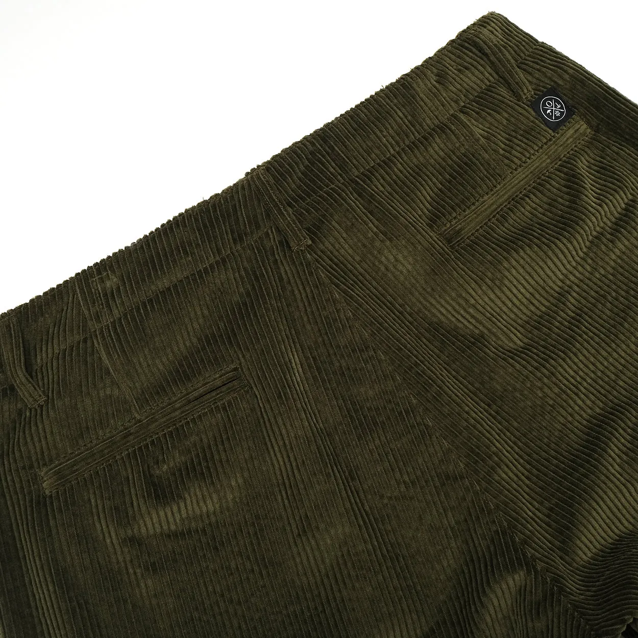 Olive Corduroy Camp Pant