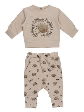 Organic Sweatshirt & Jogger Set, Prickles