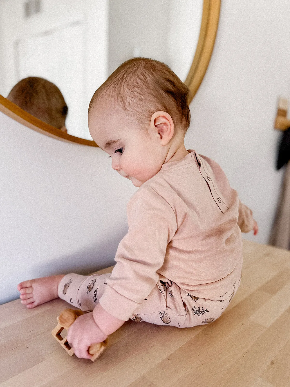 Organic Sweatshirt & Jogger Set, Prickles