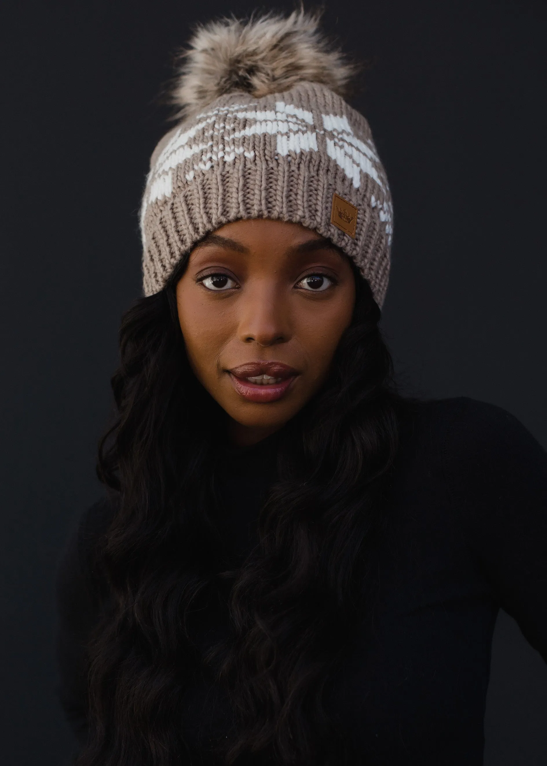 Panache Snowflake Knit Hat