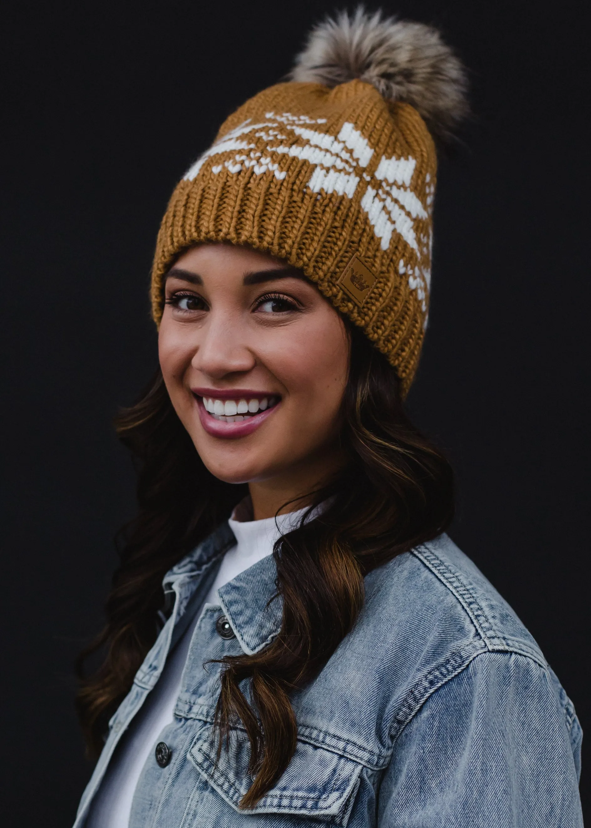 Panache Snowflake Knit Hat