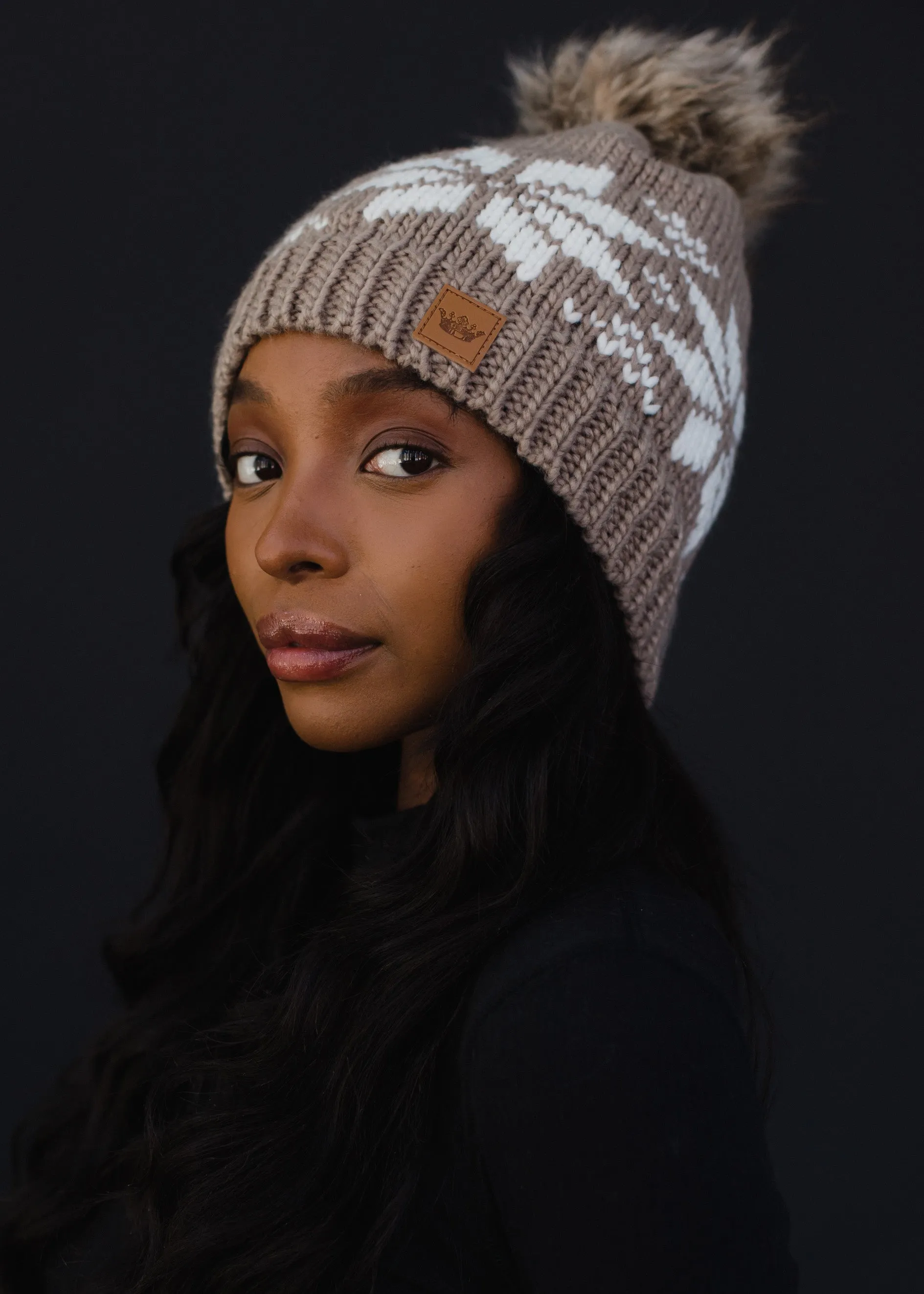 Panache Snowflake Knit Hat