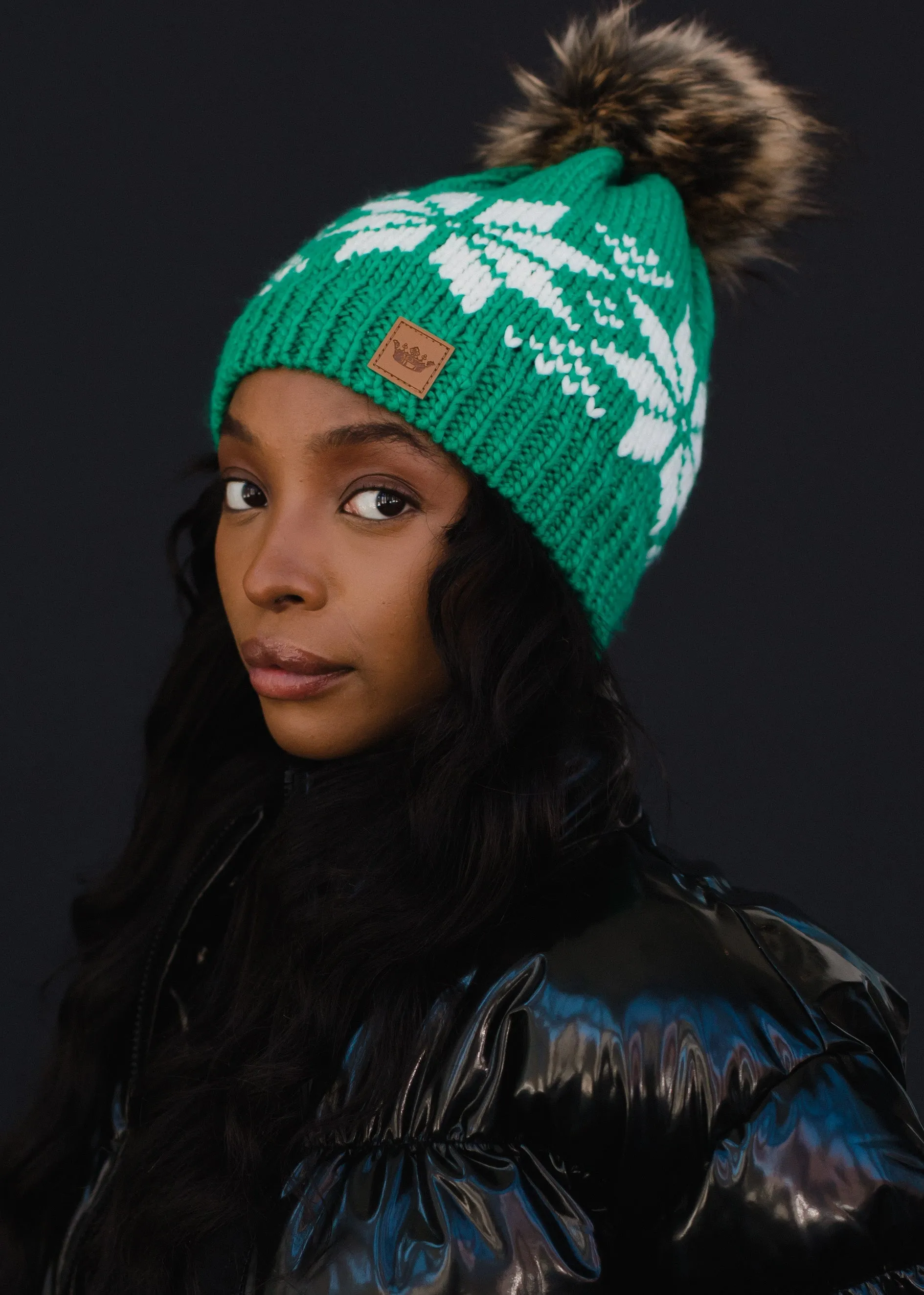 Panache Snowflake Knit Hat