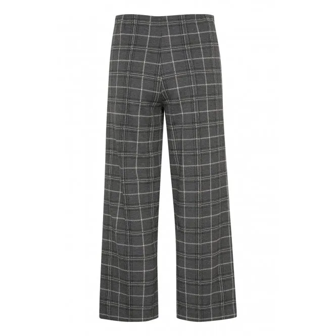 PART TWO ILISAN GREY CHECK TROUSERS