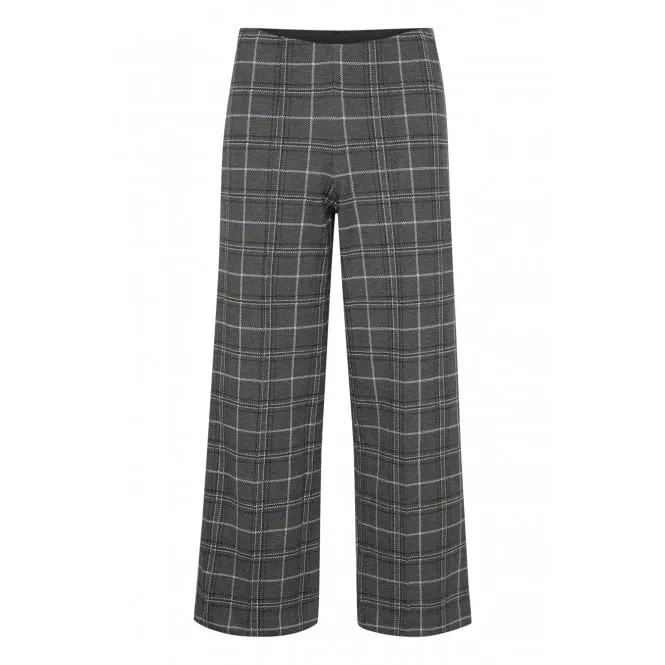PART TWO ILISAN GREY CHECK TROUSERS