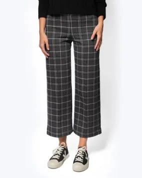 PART TWO ILISAN GREY CHECK TROUSERS