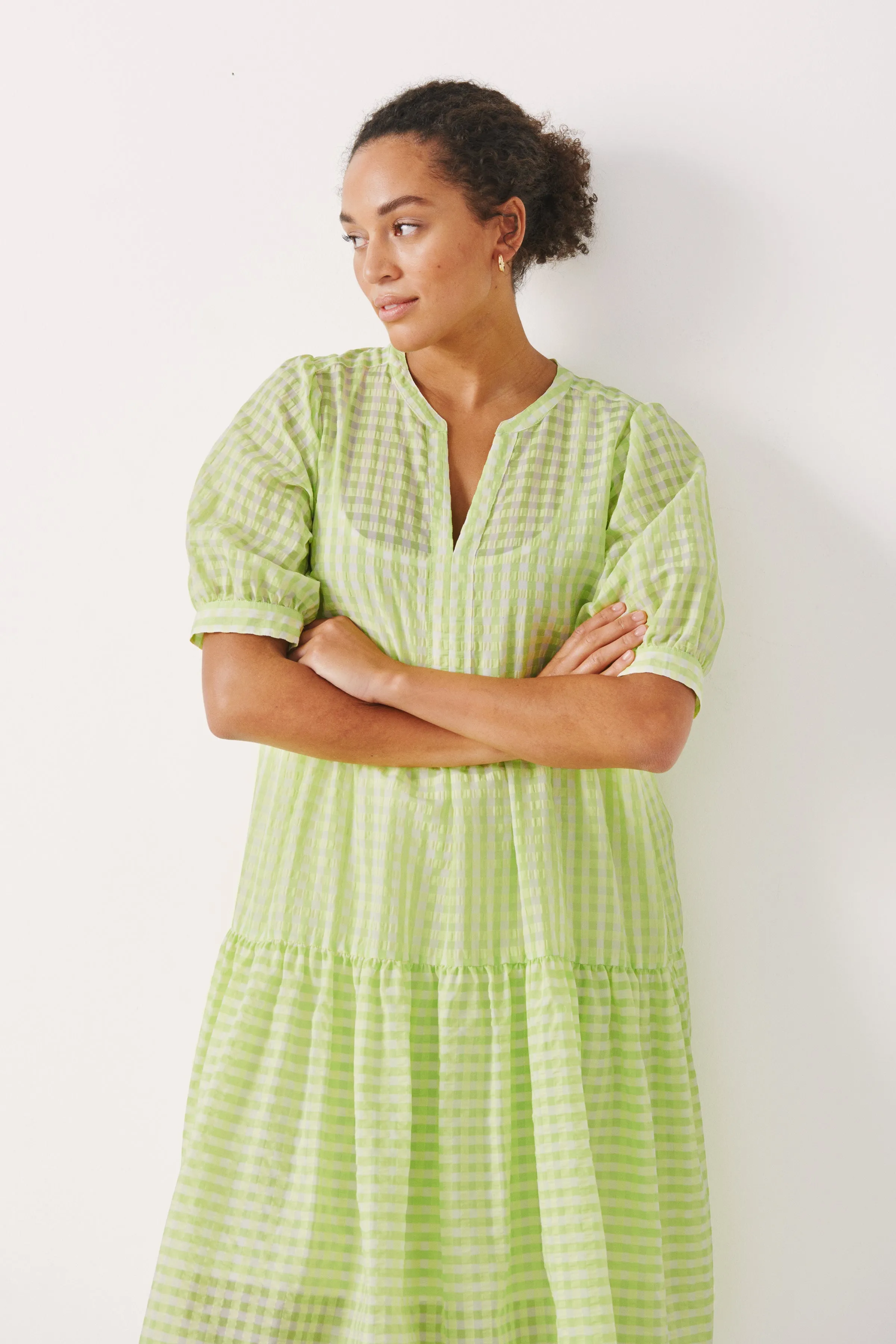 Part Two Nidia Gingham Summer Dress 7883