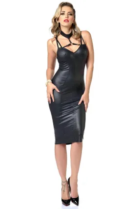 Petra Vegan Leather Dress