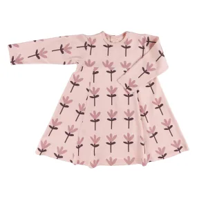 Pigeon Organics - Pink skater dress, tulip print