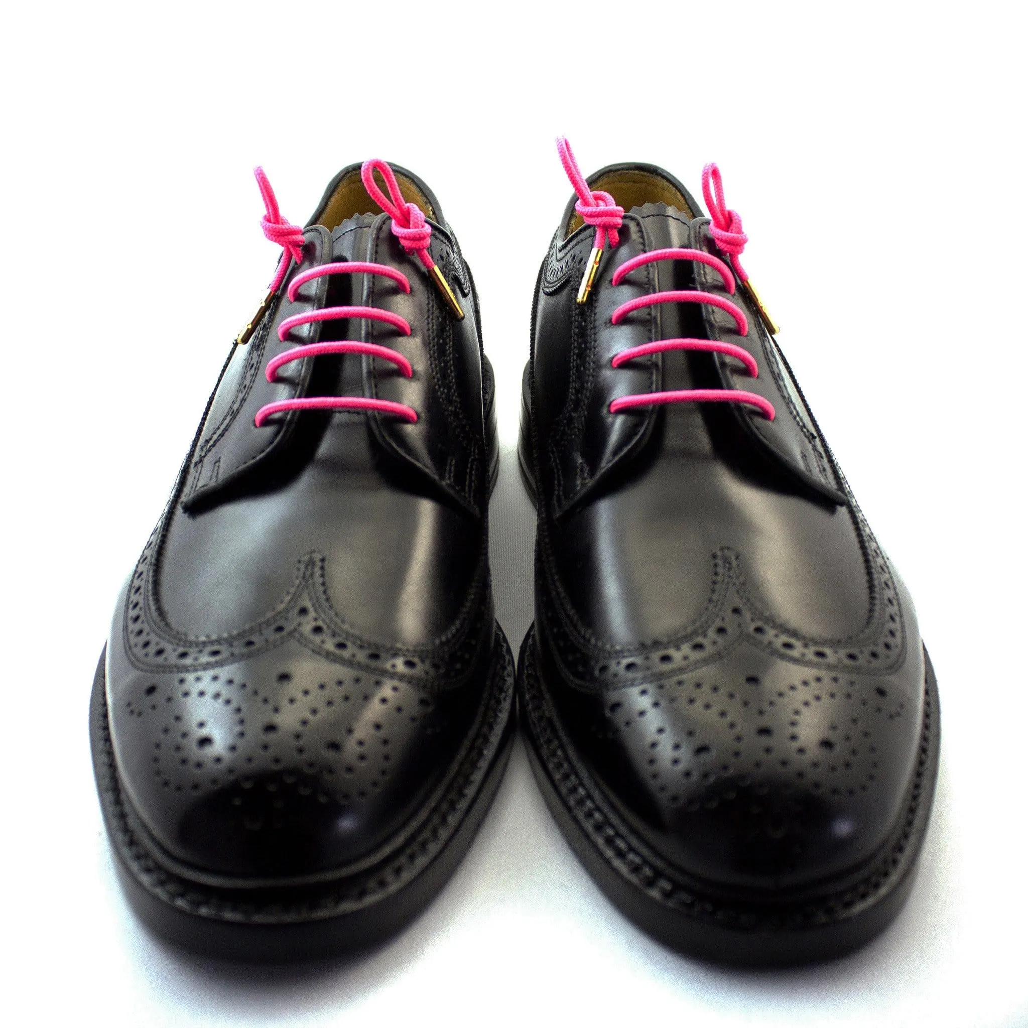 Poona Pink Dress Laces - Neon (Length: 27"/69cm)