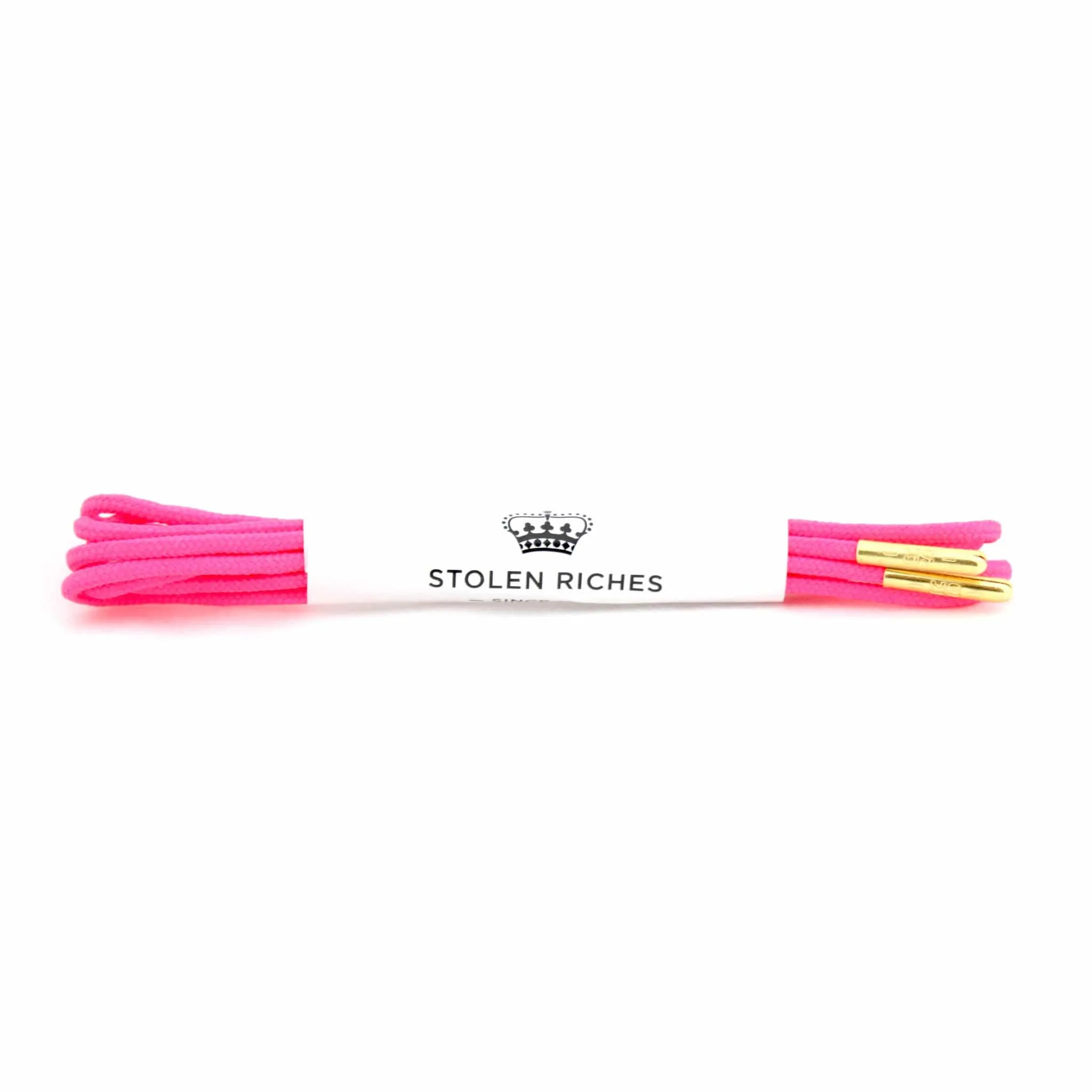 Poona Pink Dress Laces - Neon (Length: 27"/69cm)