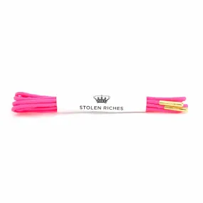 Poona Pink Dress Laces - Neon (Length: 27"/69cm)