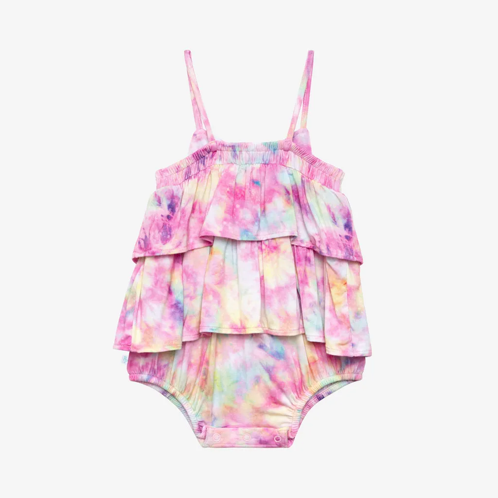 Posh Peanut Joplin Basic Ruffled Spaghetti Romper