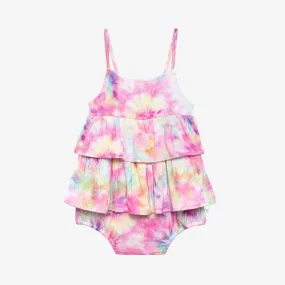 Posh Peanut Joplin Basic Ruffled Spaghetti Romper