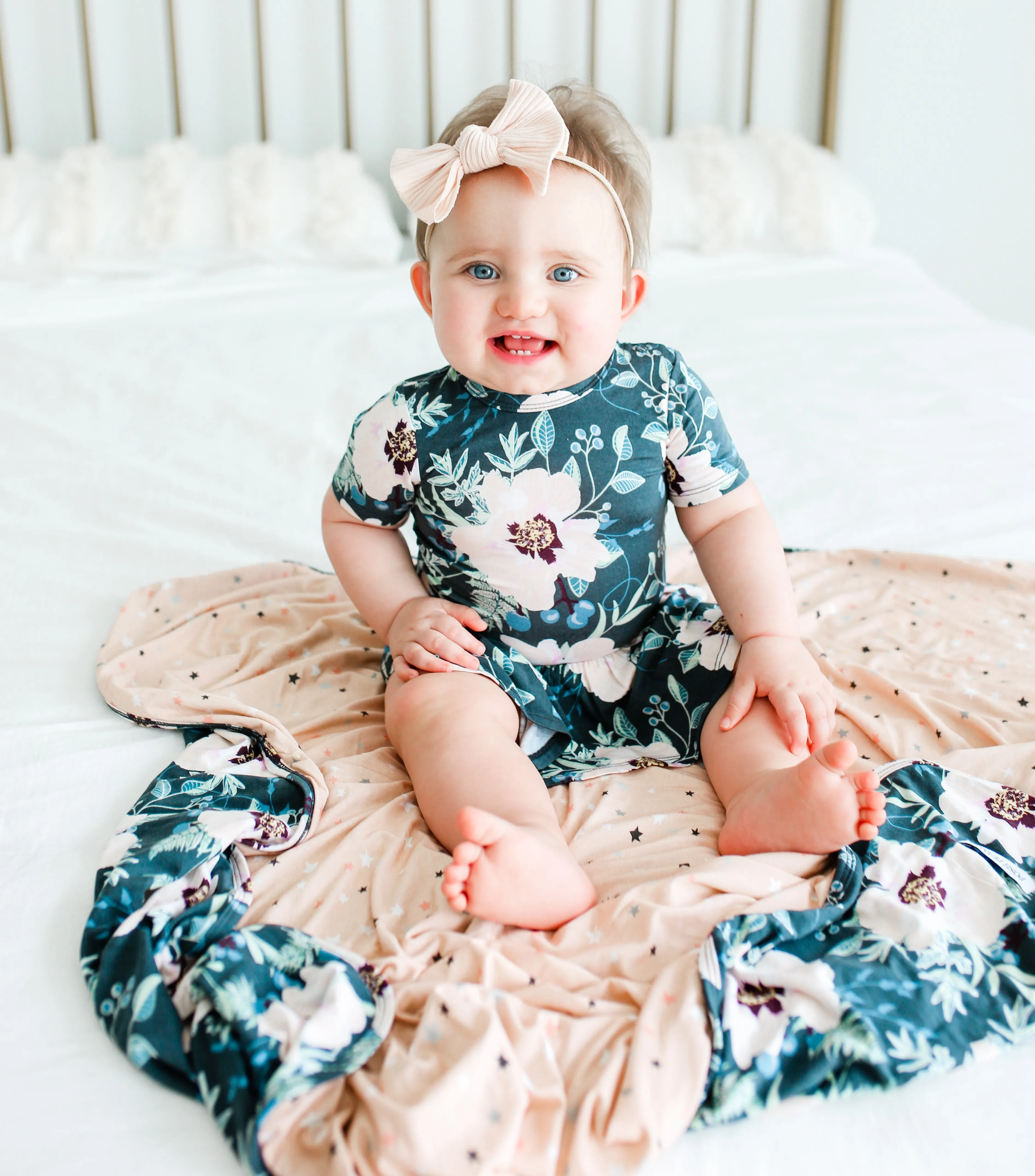 Posh Peanut Payton S/S Twirl Skirt Bodysuit